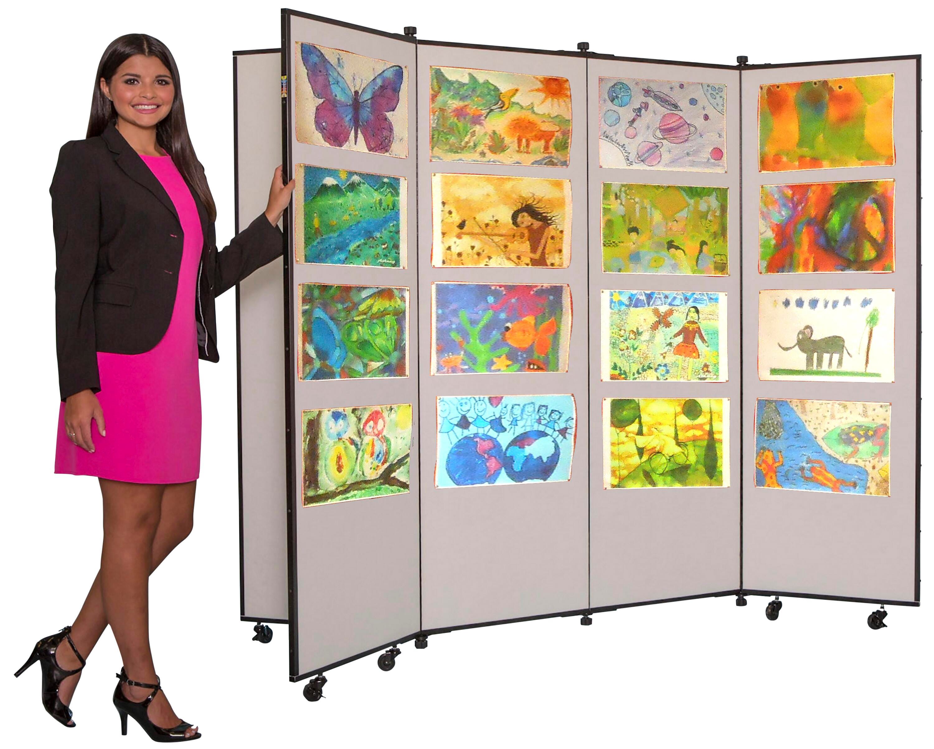 Screenflex Portable Display Tower, 6 Panels 4001387